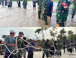 Tanggul Jebol di Muara Gembong, Dandim 0509 Bekasi Turun Langsung: 3.000 Karung Pasir Dikerahkan