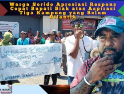 Warga Sorido Apresiasi Respons Cepat Bupati Biak Numfor terhadap Aspirasi Tiga Kampung yang Belum Dilantik