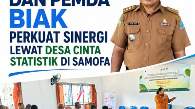 “BPS dan Pemda Biak Perkuat Sinergi Lewat Desa Cinta Statistik di Samofa”
